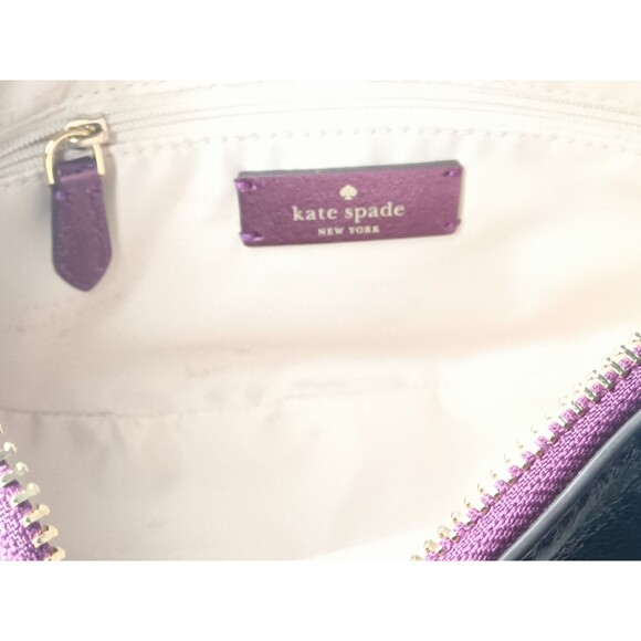 Kate Spade Nina Shoulder Bag Metallic Dark Raspberry MSRP $369 - Picture 9 of 11